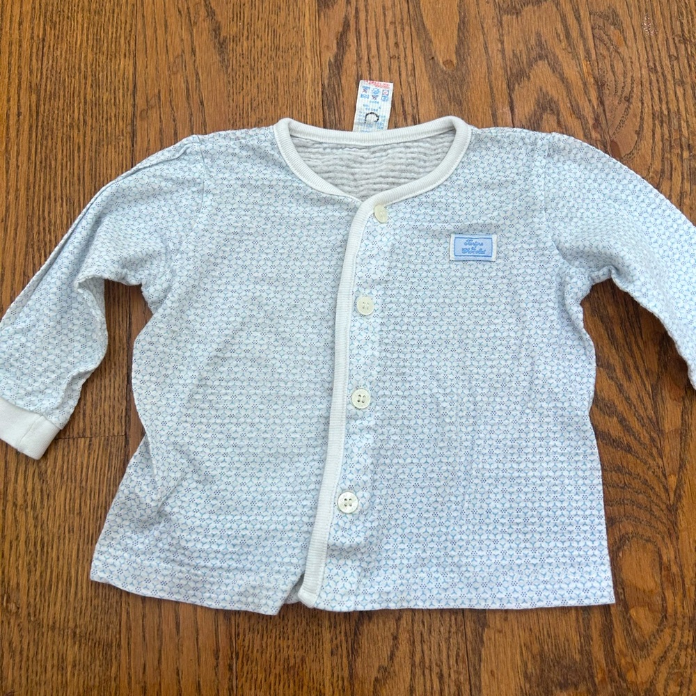 Tartine et chocolat vintage baby cardigan lightweight floral print top 12m